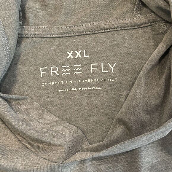 Free Fly Bamboo Shade Hoodie Mens 2XL UPF Hooded Shirt Fishing Outdoors Hiking - Picture 5 of 7